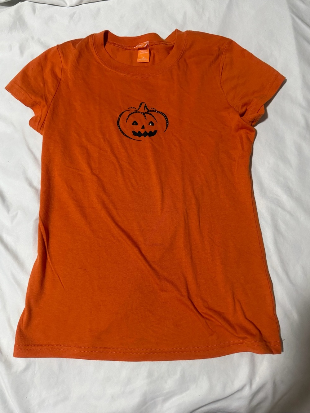 Orange Pumpkin Graphic Women's Tee